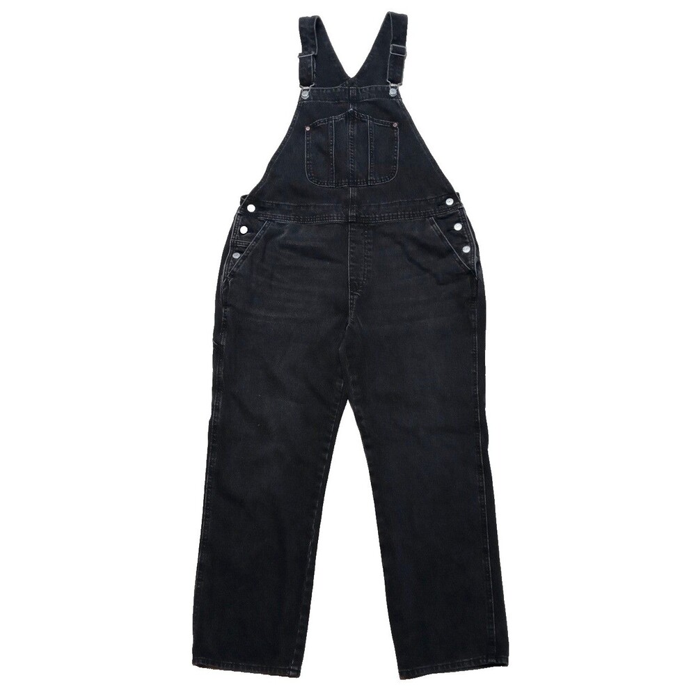 Old Navy Womens Bib Overalls Size 14 Denim Jean Pockets Workwear Garden Farmcore